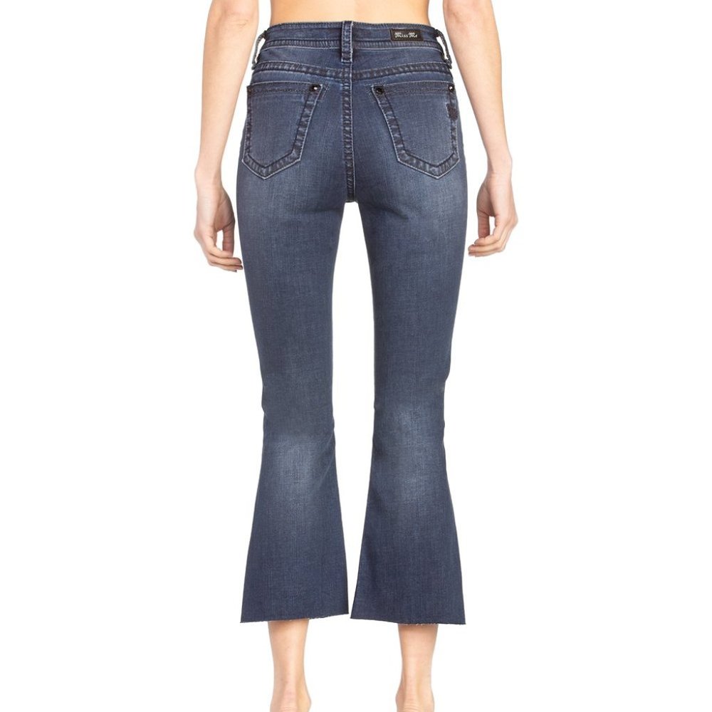 Miss Me Dark Blue Ankle & Cropped Jeans - Picture 2 of 5